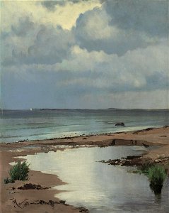 Frants Henningsen - From the beach at Hornbæk - Google Art Project