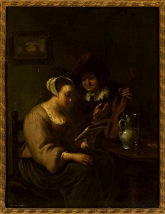 Frans van Mieris I - Musical duo with wine - M.Ob.1805 MNW - National Museum in Warsaw
