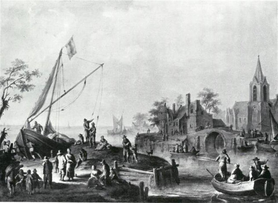 Franz de Paula Ferg - Landschap met een kerk - ГЭ-2708 - Hermitage Museum