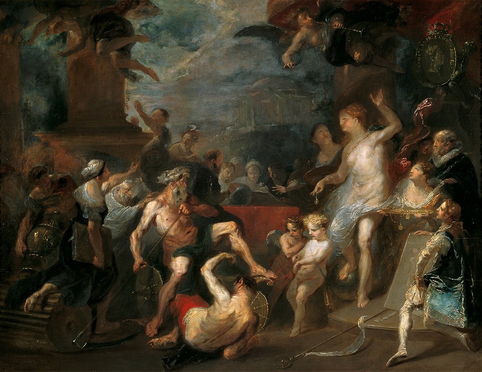 Franz Anton Maulbertsch - Allegorie auf eine Preisverteilung an der Wiener Akademie unter Wenzel Anton Fürst von Kaunitz-Rietberg - 4573 - Österreichische Galerie Belvedere