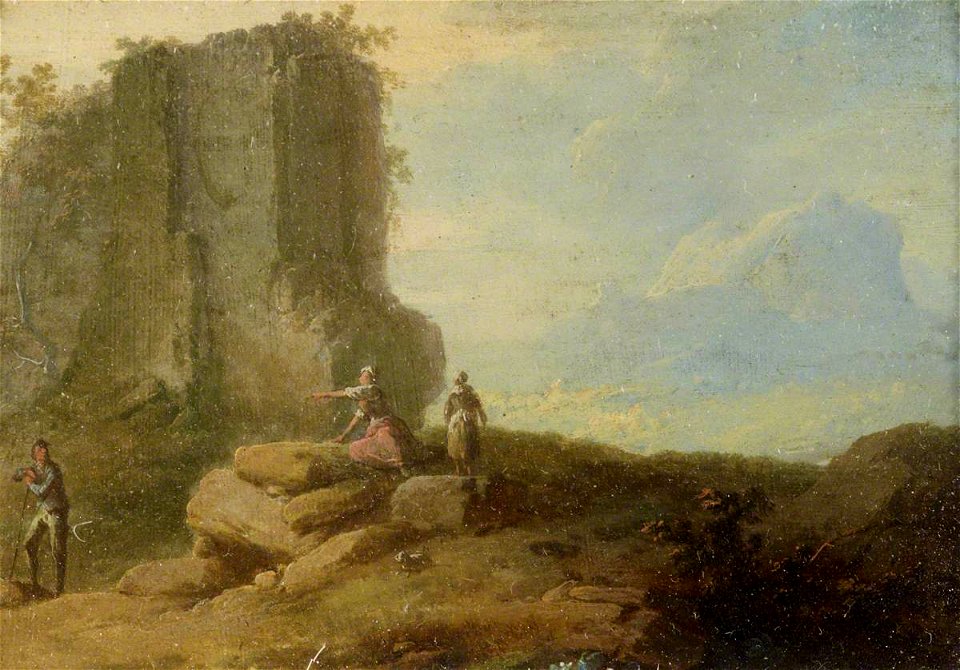 Franz de Paula Ferg (1689-1740) - Classical Landscape, with Figures and Ruins - 515721.5 - National Trust