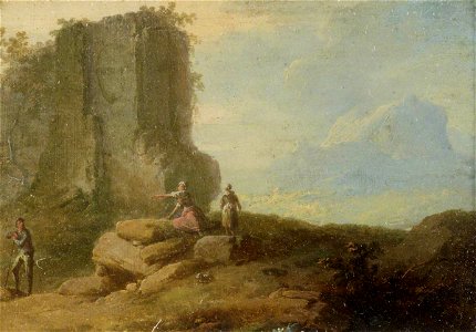 Franz de Paula Ferg (1689-1740) - Classical Landscape, with Figures and Ruins - 515721.5 - National Trust