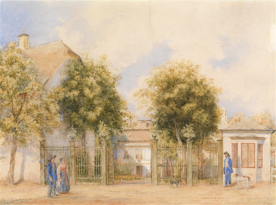 Franz Alt Biedermeierliches Haus 1846