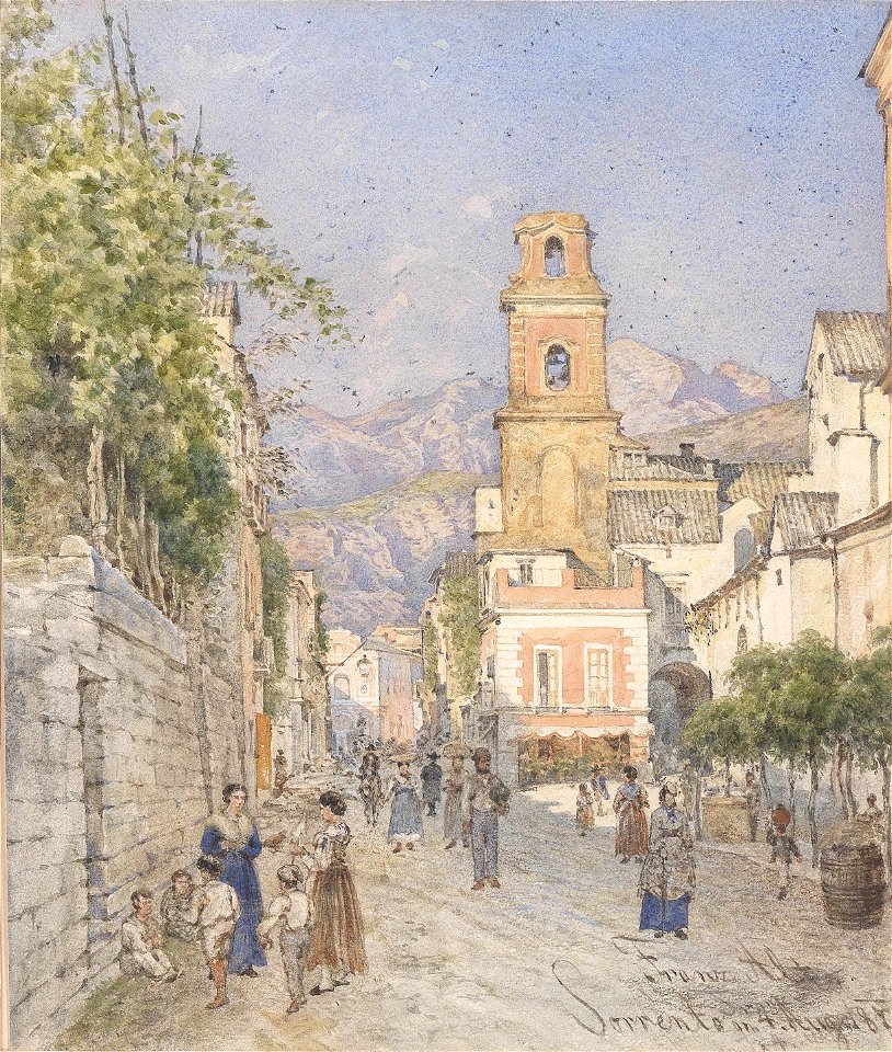 Franz Alt Motiv aus Sorrent 1887