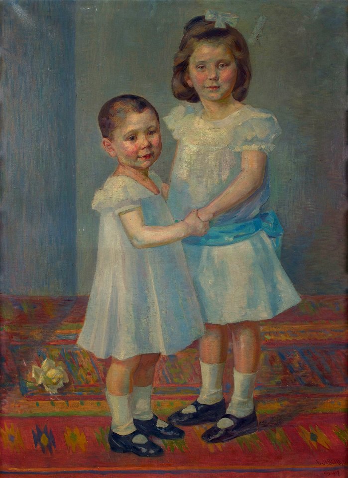 Franz Jaschke - Porträt zweier Kinder - 9891 - Österreichische Galerie Belvedere