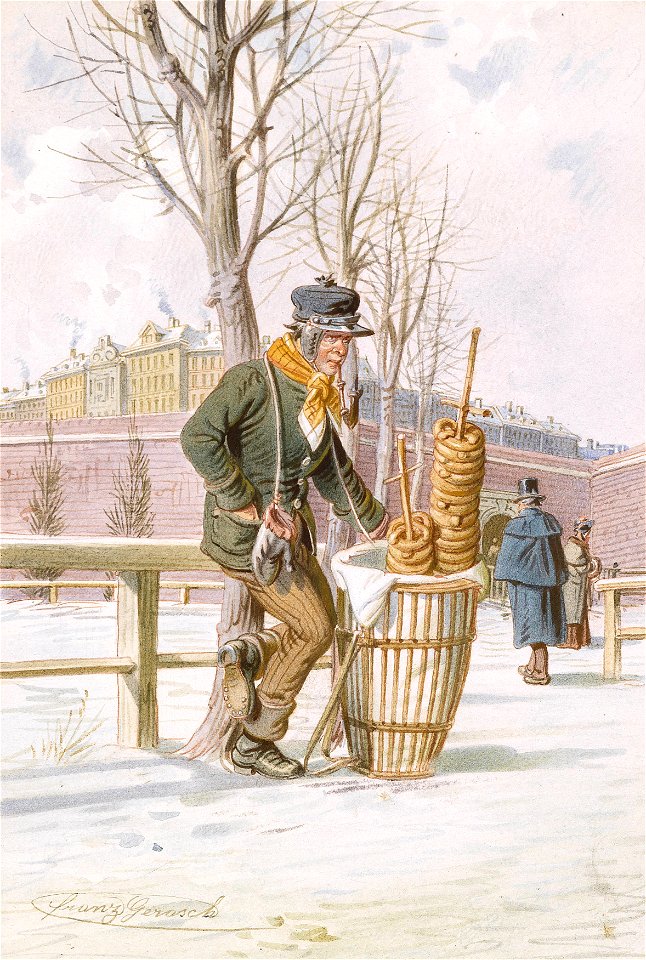 Franz Gerasch Pretzenbäck am Stubenthor-Glacis 1846