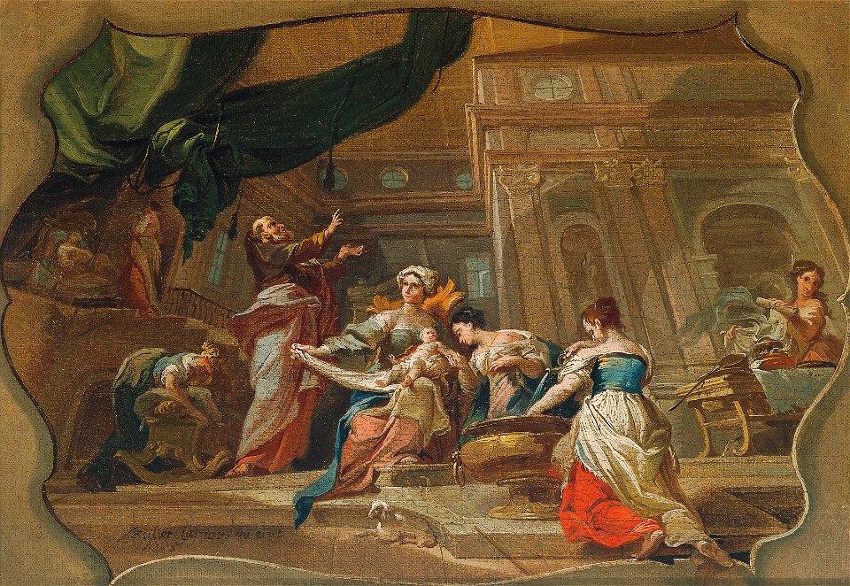 Franz Anton Zeiller - Die Geburt des Johannes - 5914 - Österreichische Galerie Belvedere