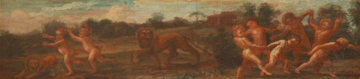 Franz Cleyn (1582-1658) (style of) - Putti with Lions - 1139791 - National Trust