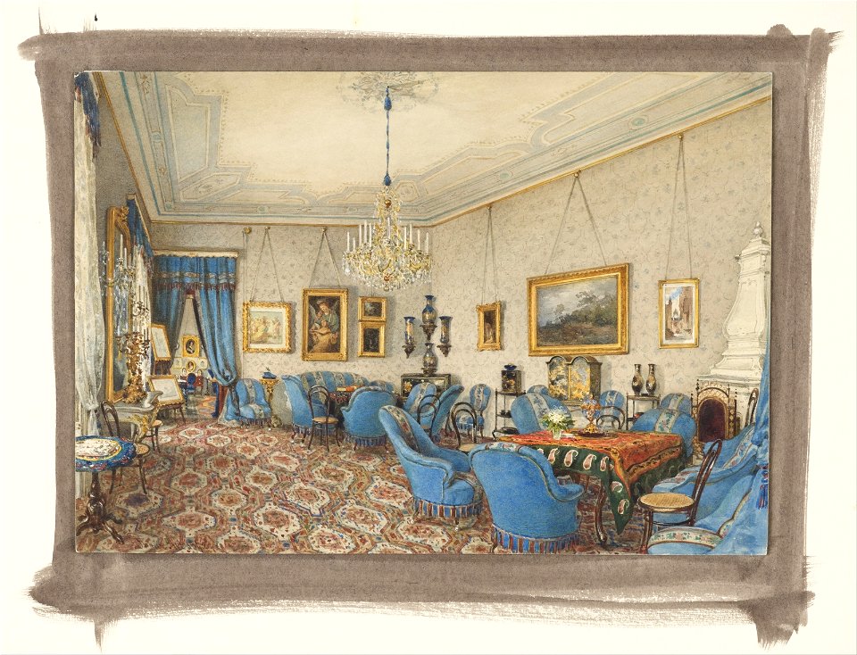 Franz Alt - A Salon in Vienna - Google Art Project