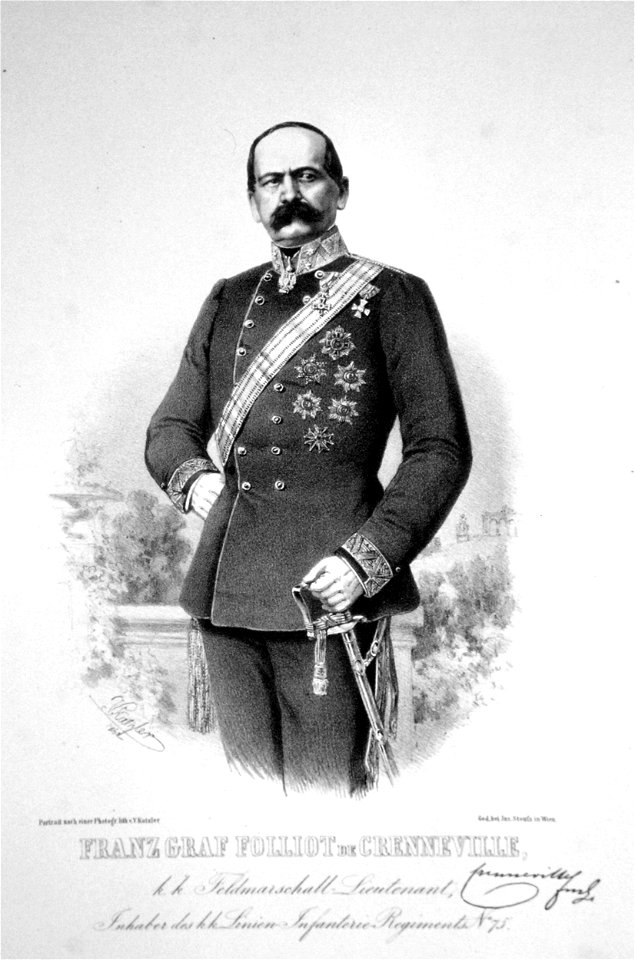 Franz Folliot Crenneville Litho