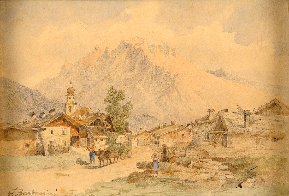 Franz Barbarini Ansicht von Schlern