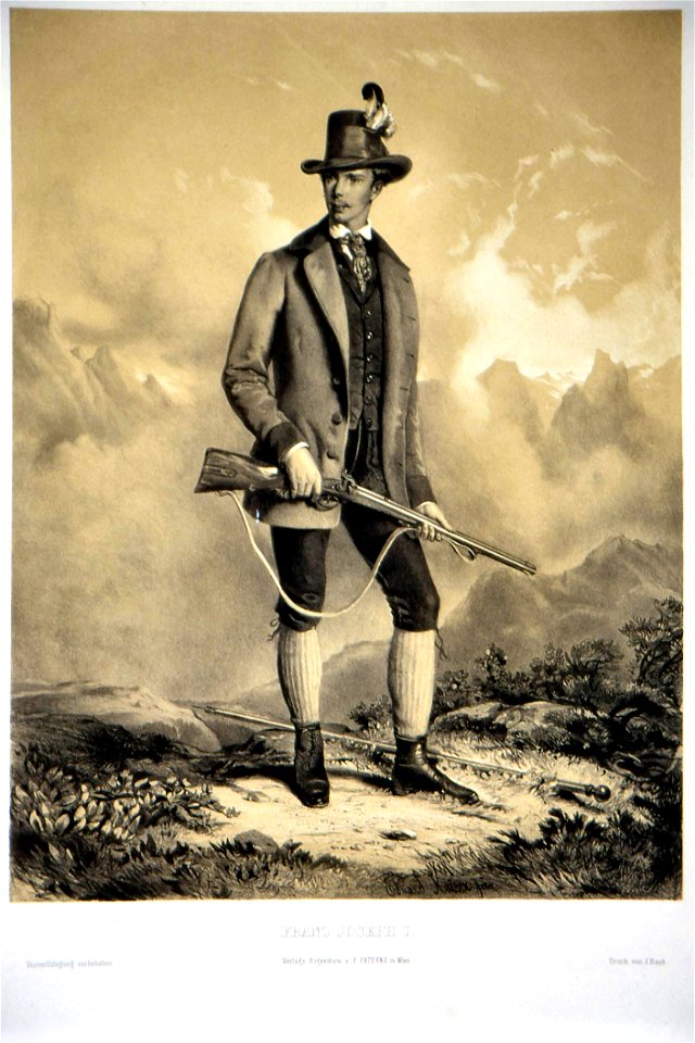 Franz Joseph I. E. Kaiser Litho 09
