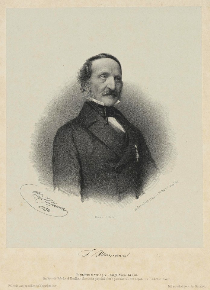 Franz Ernst Neumann by Rudolf Hoffmann 1856