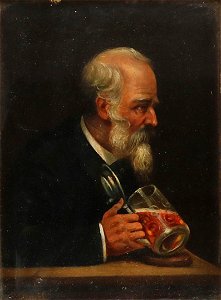 Franz Demel Biertrinker