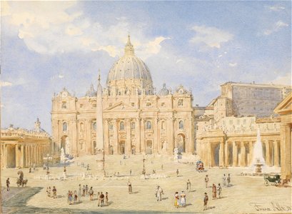 Franz Alt Petersplatz Rom 1879