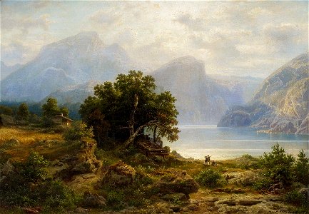 Franz Hengsbach Der Achensee in Tirol 1862