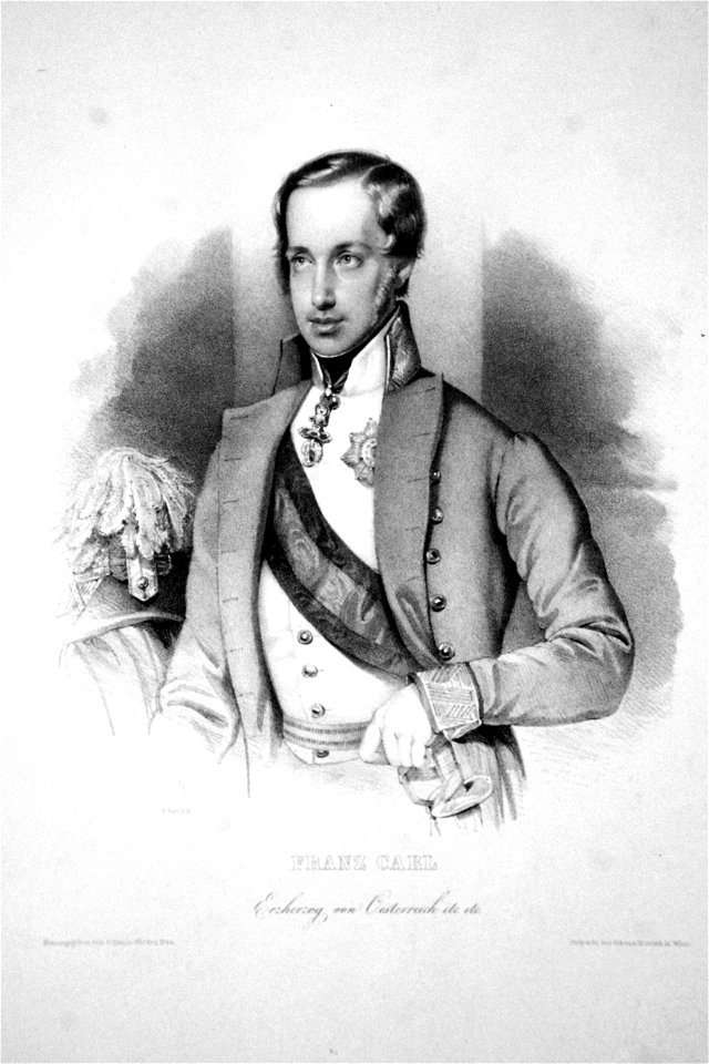 Franz Karl Erzherzog von Österreich Litho