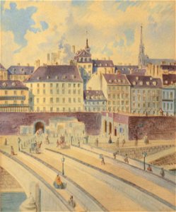 Franz Gerasch Blick auf Wien vom Donaukanal