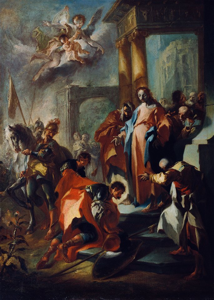 Franz Anton Maulbertsch - Christus und der Hauptmann von Kapernaum - 6082 - Österreichische Galerie Belvedere