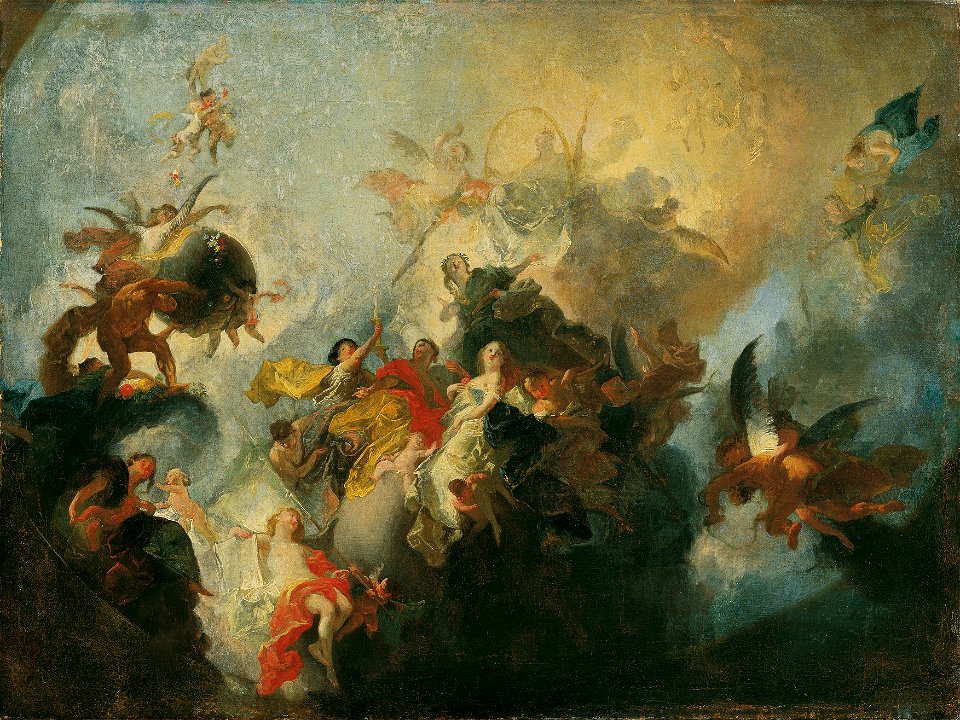 Franz Anton Maulbertsch - Die göttliche Vorsehung und Tugenden - 4232 - Kunsthistorisches Museum