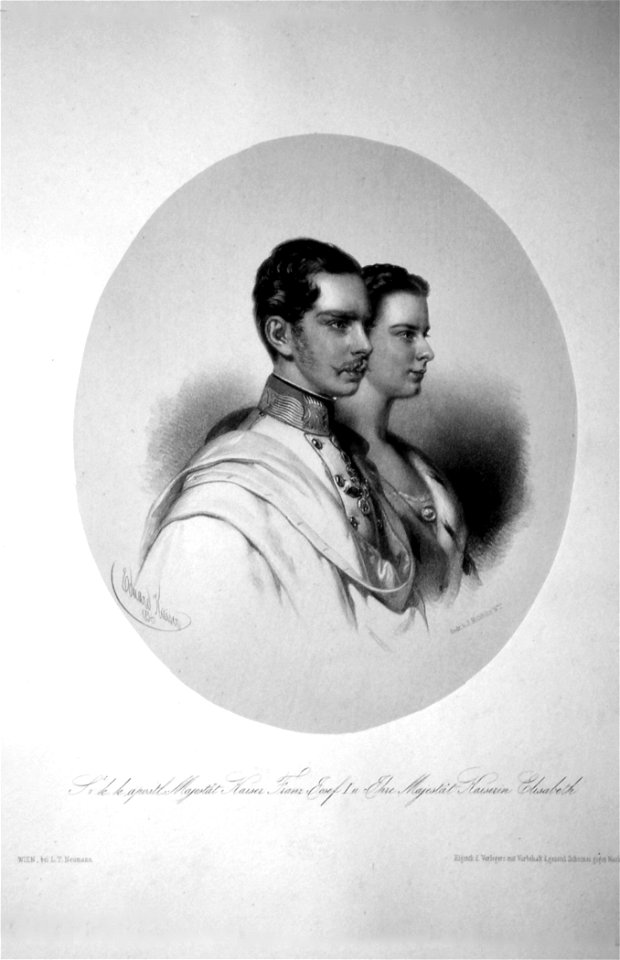 Franz Joseph und ELisabeth Litho