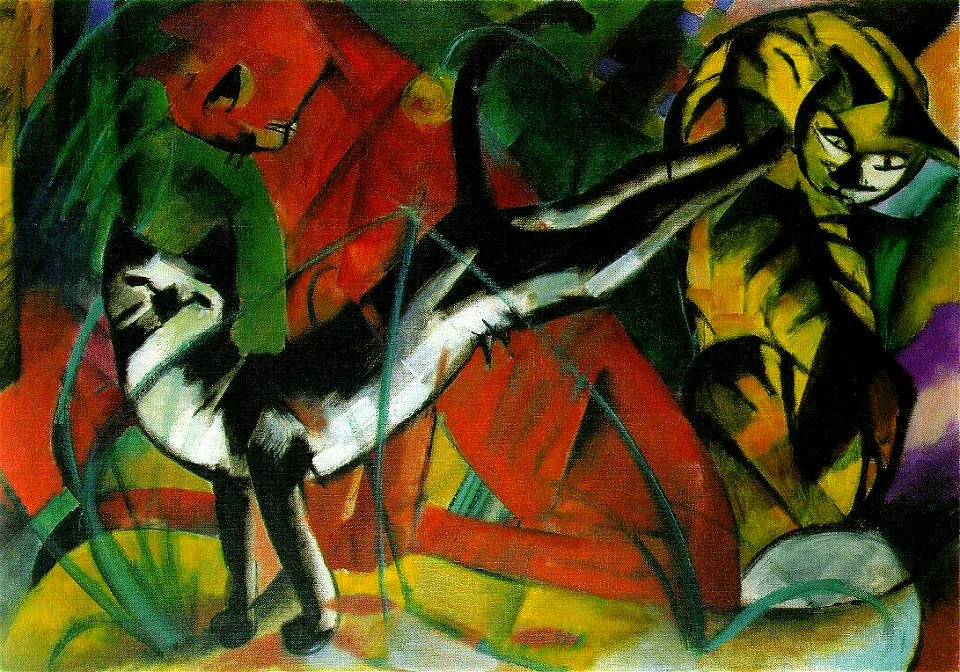 Franz Marc - Drei Katzen groß (2)