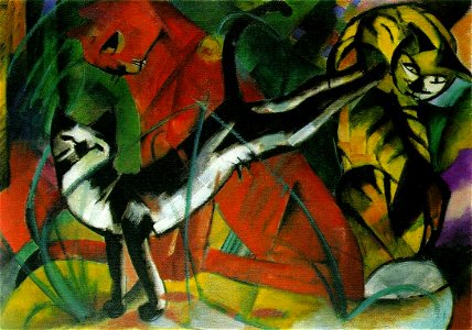Franz Marc - Drei Katzen groß (2)