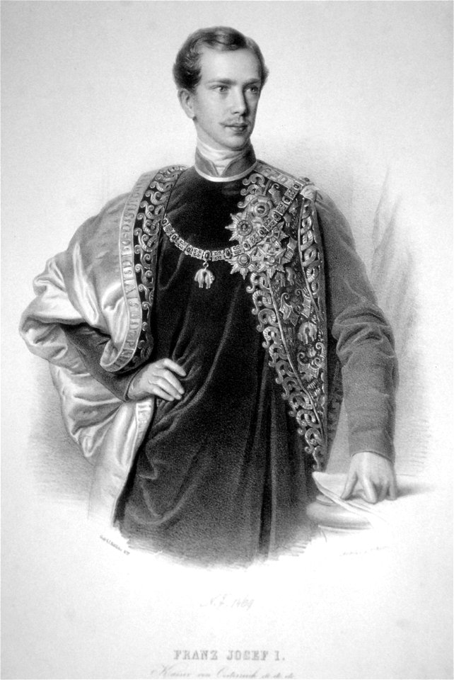 Franz Josef I. Kaiser von Österreich Litho