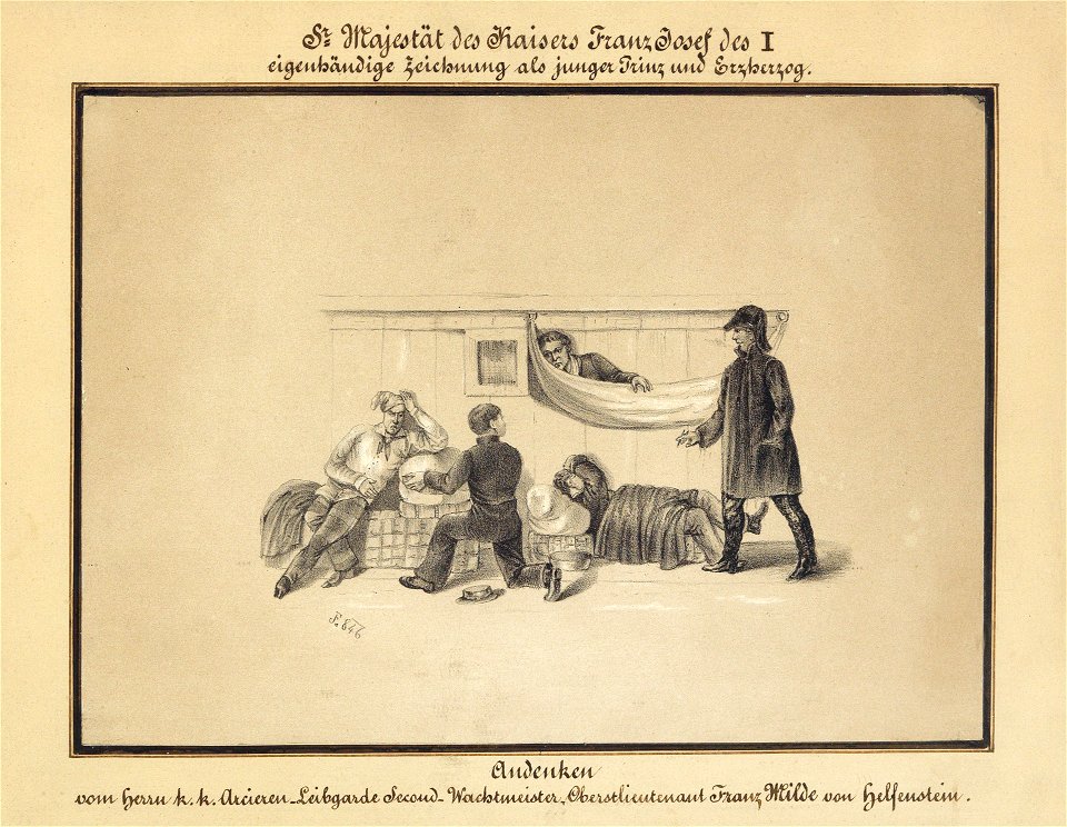 Franz Joseph I Jugendzeichnung