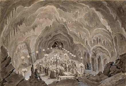 Franz Kurz zum Thurn und Goldenstein - Plesna dvorana v Postojnski jami