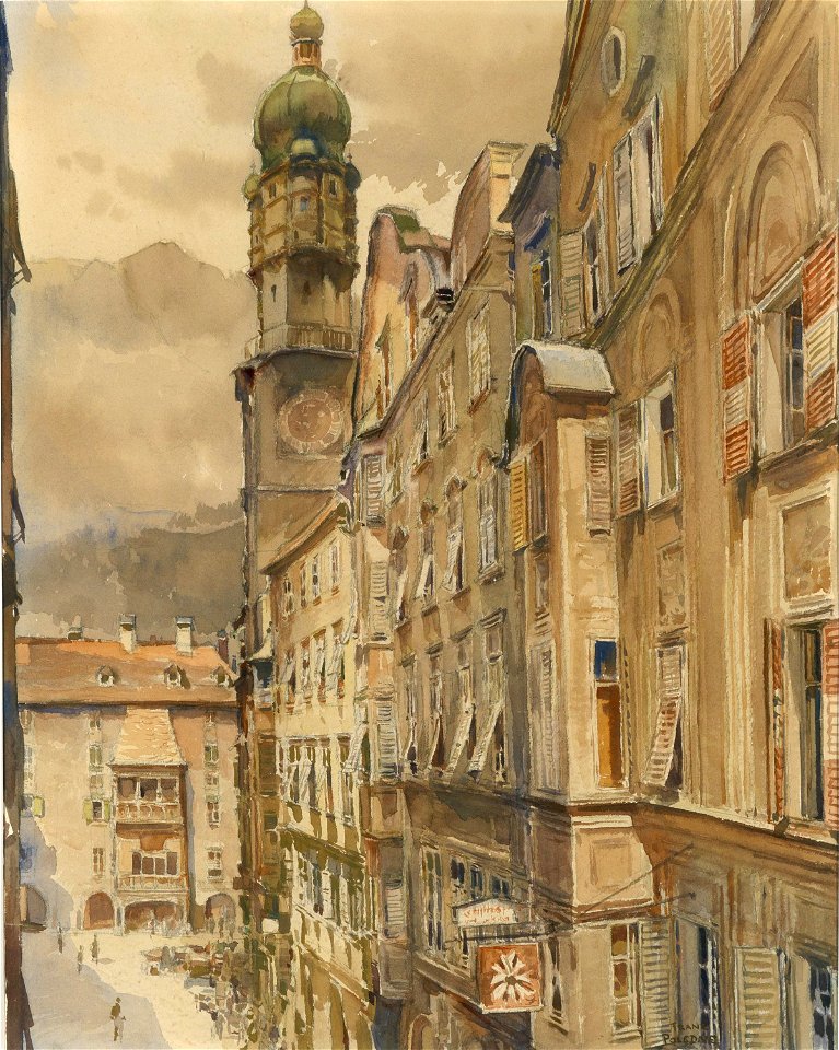 Franz Poledne Das Goldene Dachl in Innsbruck