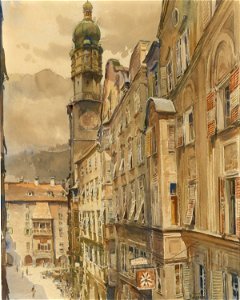 Franz Poledne Das Goldene Dachl in Innsbruck