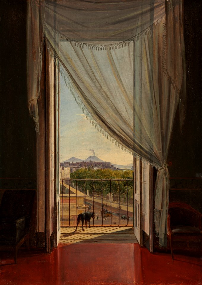 Franz Ludwig Catel - A View of Naples through a Window - 1994.198 - Cleveland Museum of Art