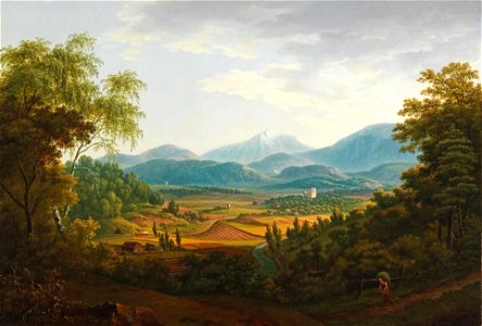 Franz Scheyerer und Hauer Landschaft mit Karpaten 1816