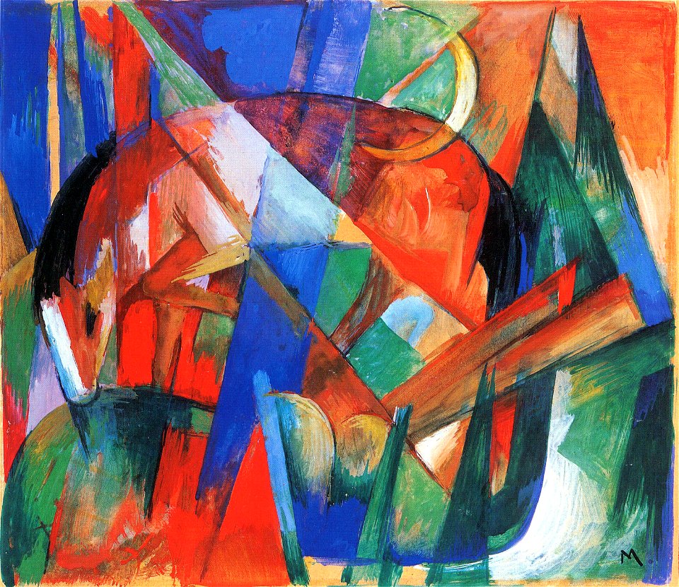 Franz Marc - Fabeltier II (Pferd)