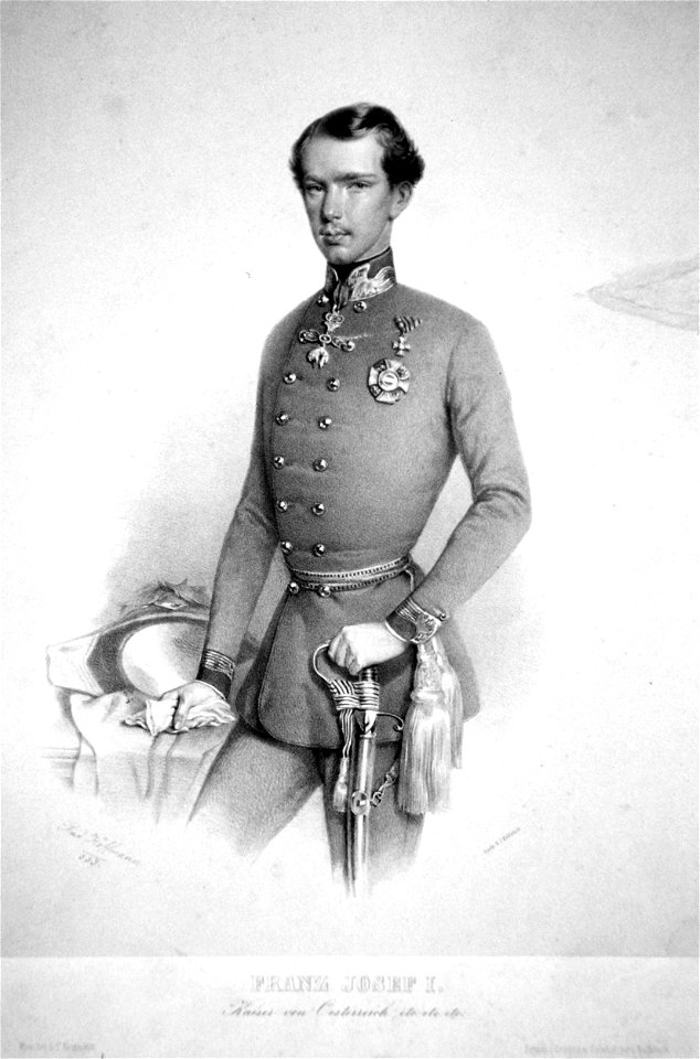 Franz Joseph I. Hoffmann 1853 Litho