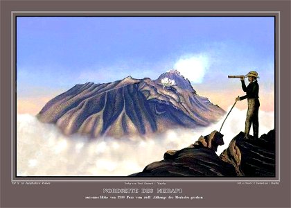 Franz Junghuhn Nordseite des Merapi
