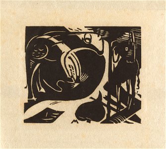 Franz Marc - Zwei Fabeltiere