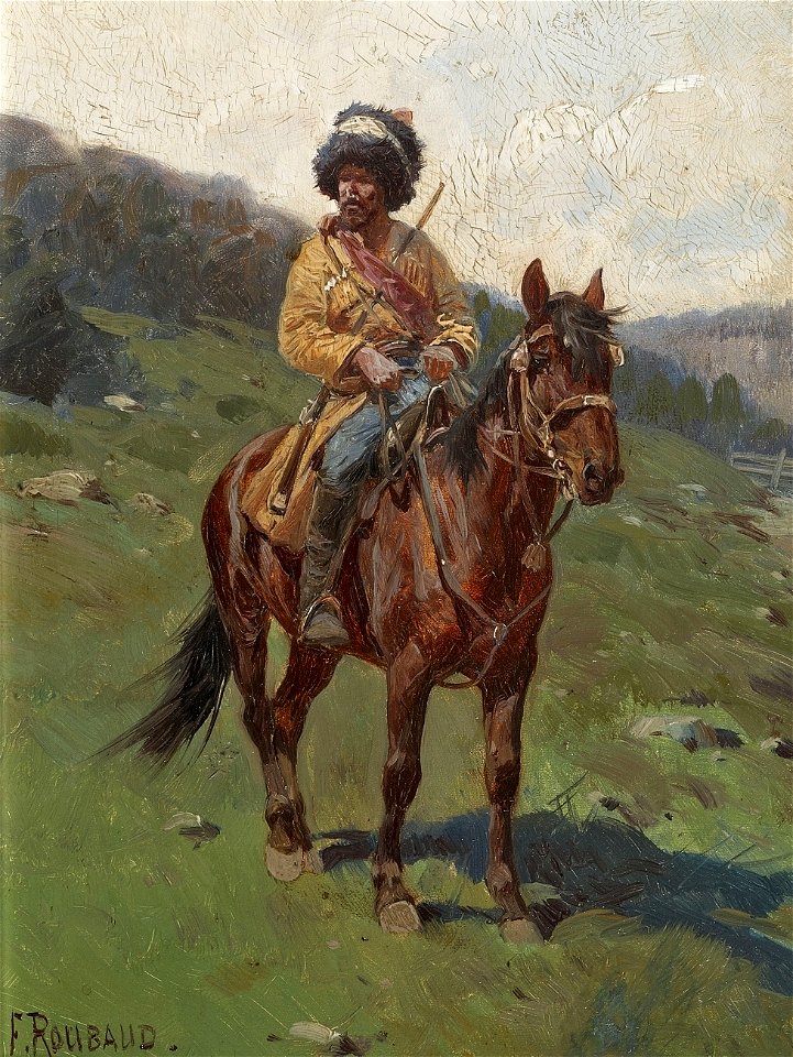 Franz Roubaud Tscherkessischer Reiter