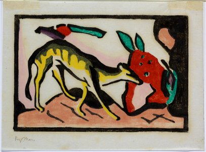 Franz Marc - Fabeltier - Lenbachhaus