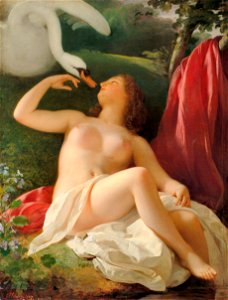 Franz Schrotzberg - Leda mit dem Schwan - 3383 - Kunsthistorisches Museum