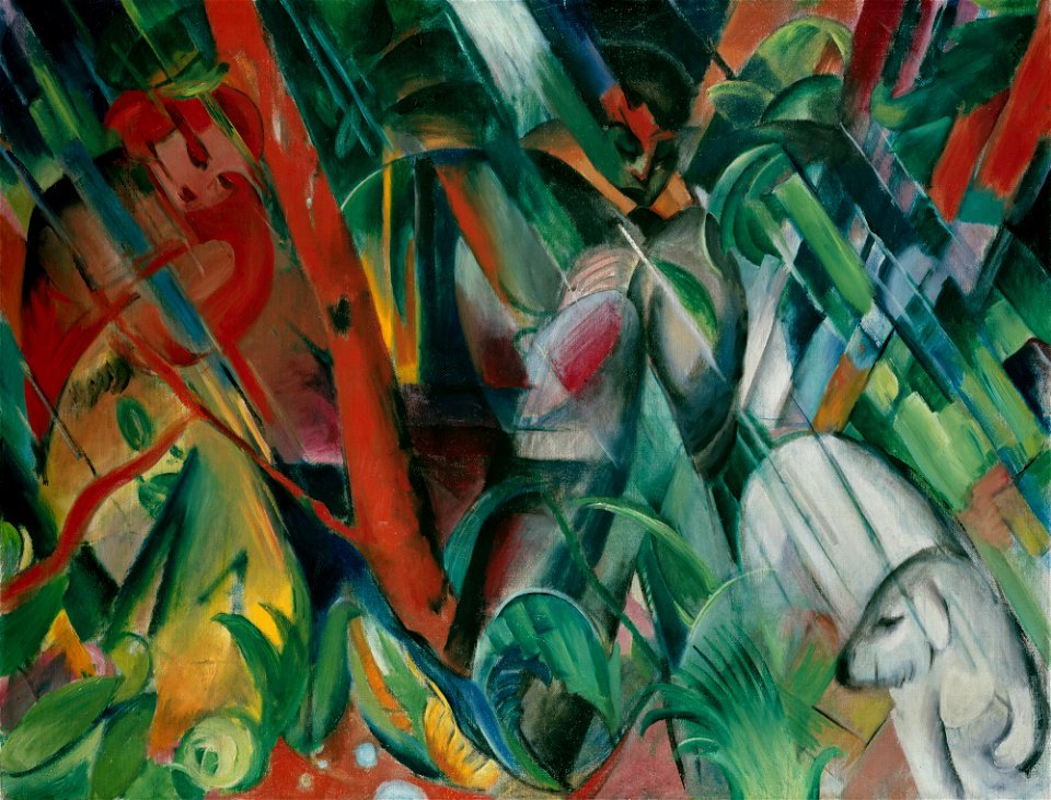 Franz Marc - Im Regen - G 13322 - Lenbachhaus