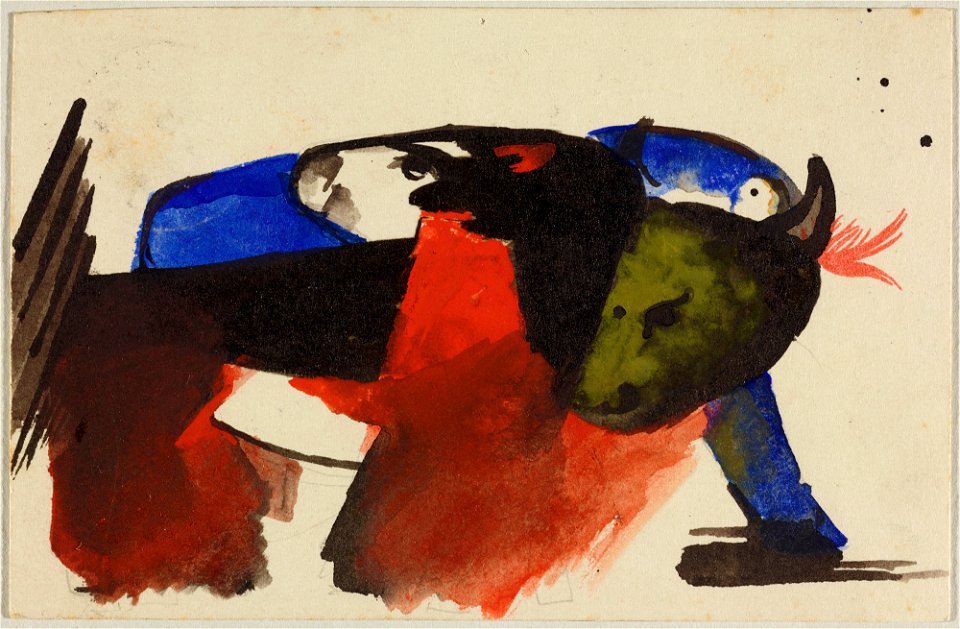 Franz Marc - Zwei Tiere