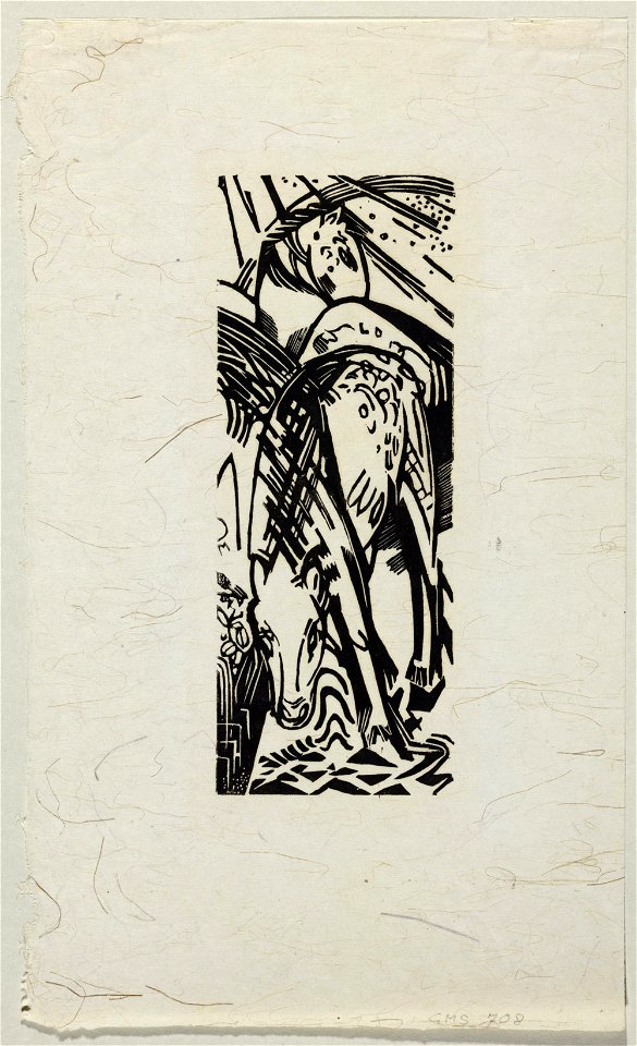 Franz Marc - Trinkendes Pferd