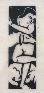 Franz Marc Hirtin, 1912, Holzschnitt-1