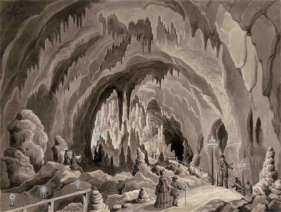 Franz Kurz zum Thurn und Goldenstein - Postojnska jama, pogled na Kalvarijo
