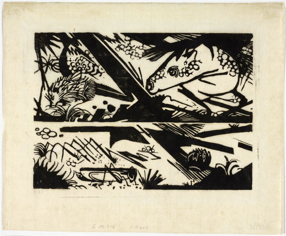 Franz Marc - Pferd und Igel