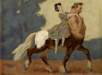 Franz Müller-Münster Zentaur mit Tänzerin