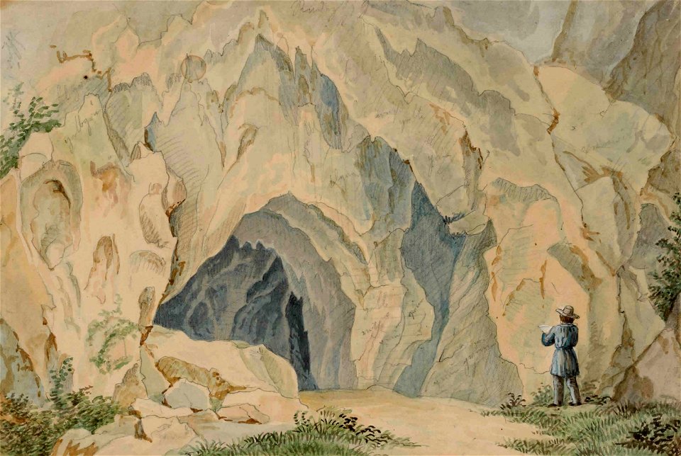 Franz Kurz zum Thurn und Goldenstein - Vhod v Radeckyjevo jamo pri Malem gradu