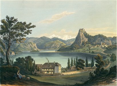 Franz Kurz zum Thurn und Goldenstein - Pogled na Blejsko jezero